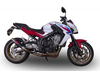 CB 650 F 2014/16 HOMOLOGATED FULL EXHAUST  DEEPTONE CARBON