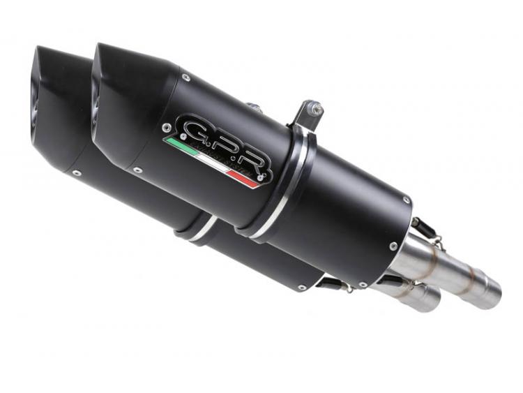 VFR 800 V-TEC 2002/13 PAIR HOMOLOGATED SLIP-ON EXHAUST  FURORE NERO