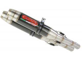 CBF 1000 2006/09 PAIR HOMOLOGATED SLIP-ON EXHAUST  DEEPTONE CARBON