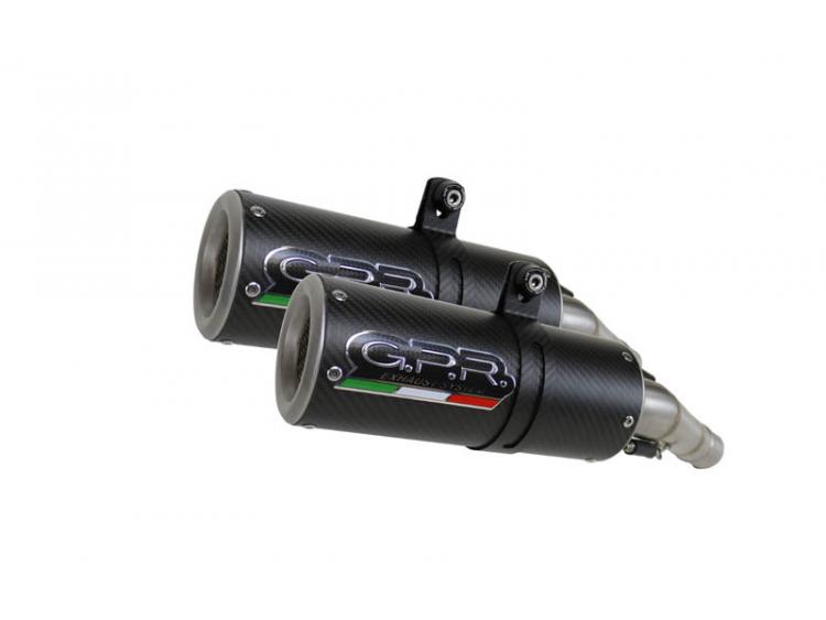 VTR 1000 F Firestorm 1997/07 PAIR HOMOLOGATED SLIP-ON EXHAUST  M3 CARBON 