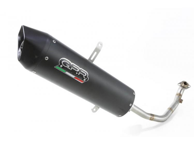 MAJESTY 125 2007/11 HOMOLOGATED SLIP-ON EXHAUST  FURORE NERO