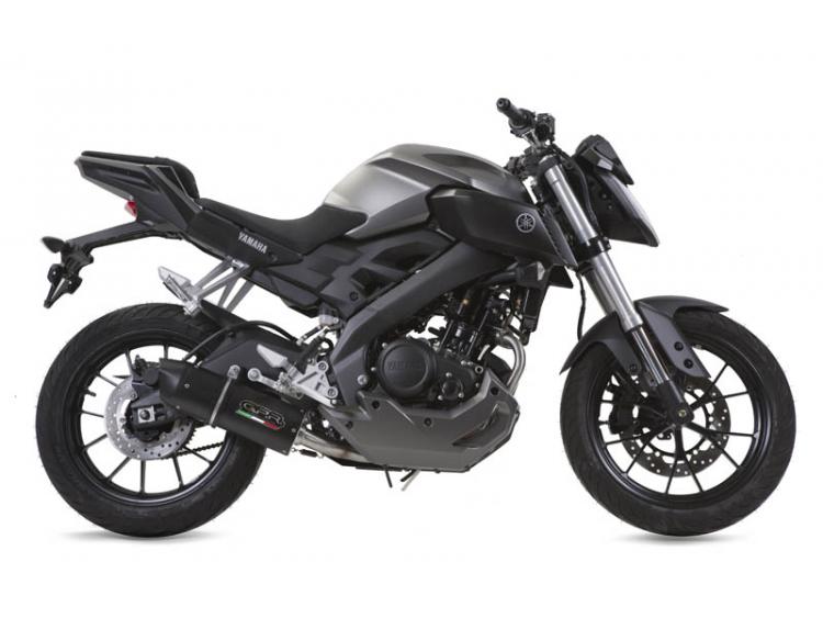 MT 125 2014/16 HOMOLOGATED SLIP-ON EXHAUST  FURORE NERO