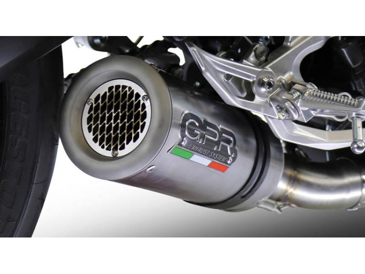 YZF-R 125 i.e. 2017/2019 e4 HOMOLOGATED SLIP-ON EXHAUST  M3 TITANIUM NATURAL 