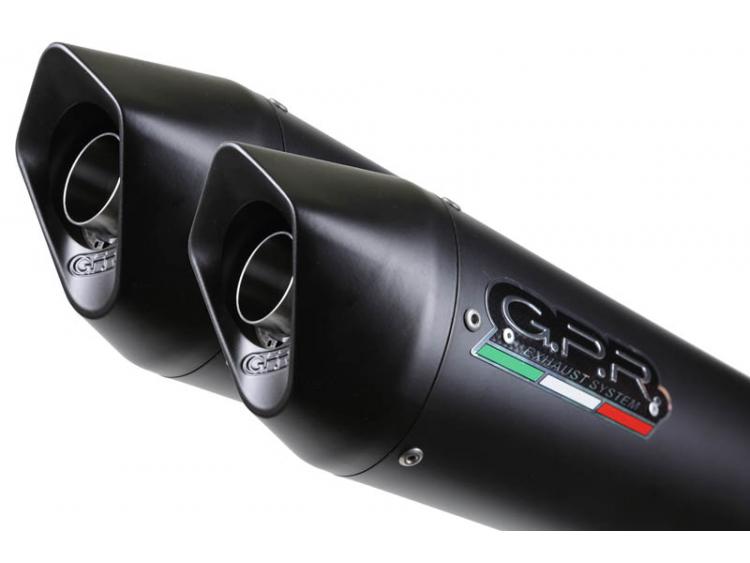 XT 660 X-R 2004/14 PAIR HOMOLOGATED SLIP-ON EXHAUST FURORE NERO