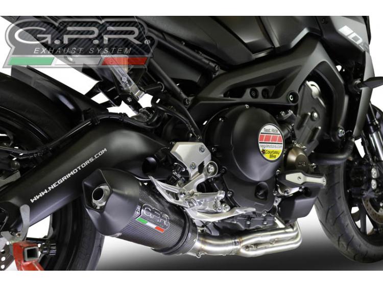 MT-09 / FZ-09 2017/20 e4 HOMOLOGATED FULL EXHAUST  GP EVO4 POPPY
