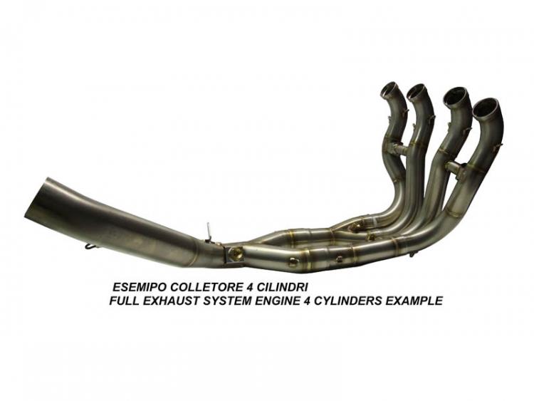 CBF 125 I.E. 2004/14 HOMOLOGATED FULL EXHAUST  DEEPTONE INOX